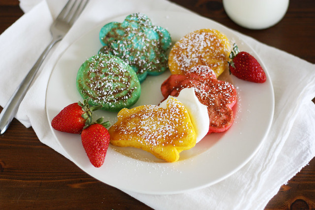 Easter Brunch with Bisquick -- Easter Rainbow Pancakes