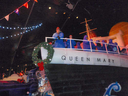 Ice Queen Mary in line for the ice slide