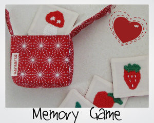Memory Game with red handy case