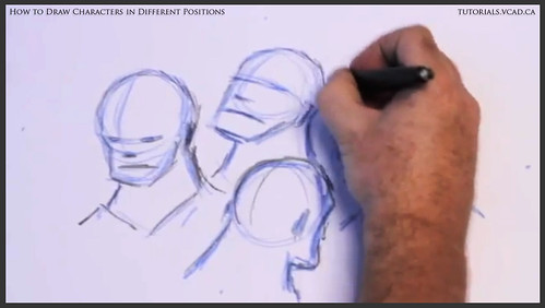 learn how to draw characters in different positions 010