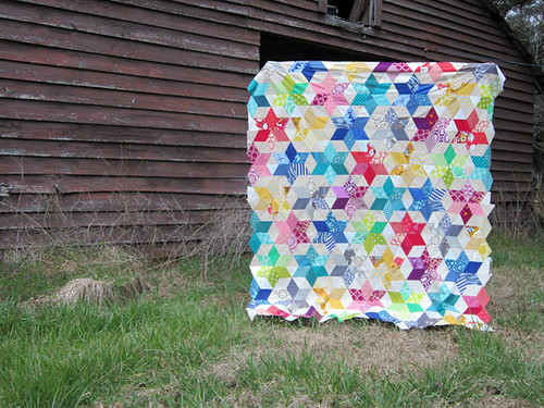 Starbright quilt top