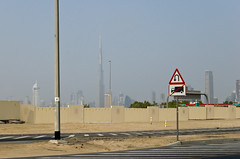 Vue lointaine sur la Burj Khalifa Tower