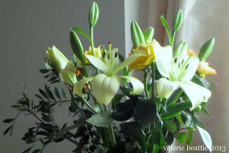 flowers from husband lillies