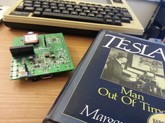 			dizee posted a photo:	New circuit board is learning from Tesla and a TRS-80.