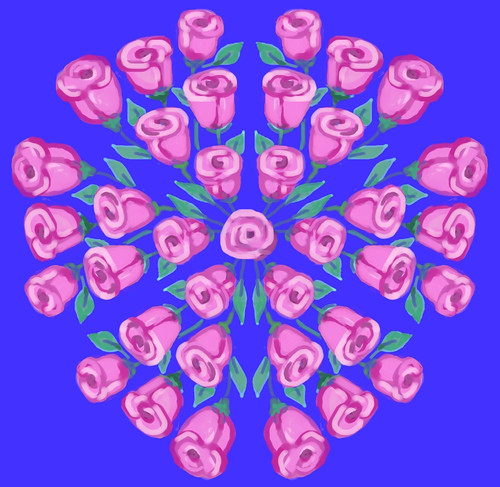 Kaleidoscope Roses  (Revised Version) by randubnick