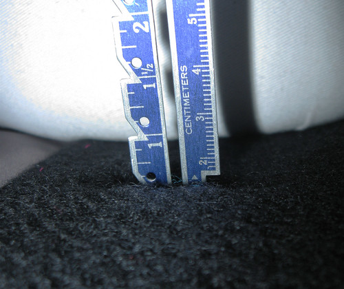 Buttonhole depth ruler