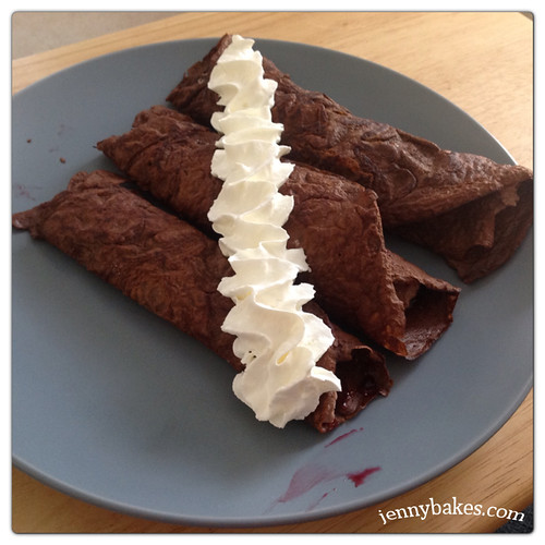 Low carb chocolate crepes