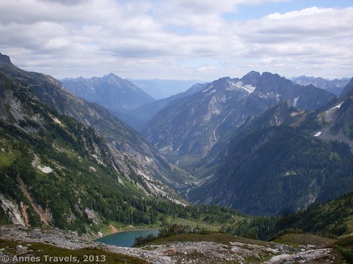 Doubtful Lake and part of the view from Sahale Arm, North Cascades National Park