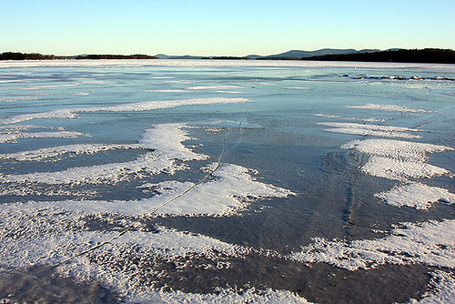 Lake Winnipesaukee NH in Winter by blackcatnh