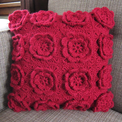 Iron Craft '13 #3 - Crocheted Flower Pillow