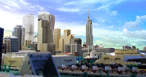 View of a LEGO micro scale City