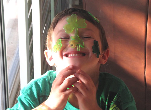 Goofy Lil Guy with shamrocks