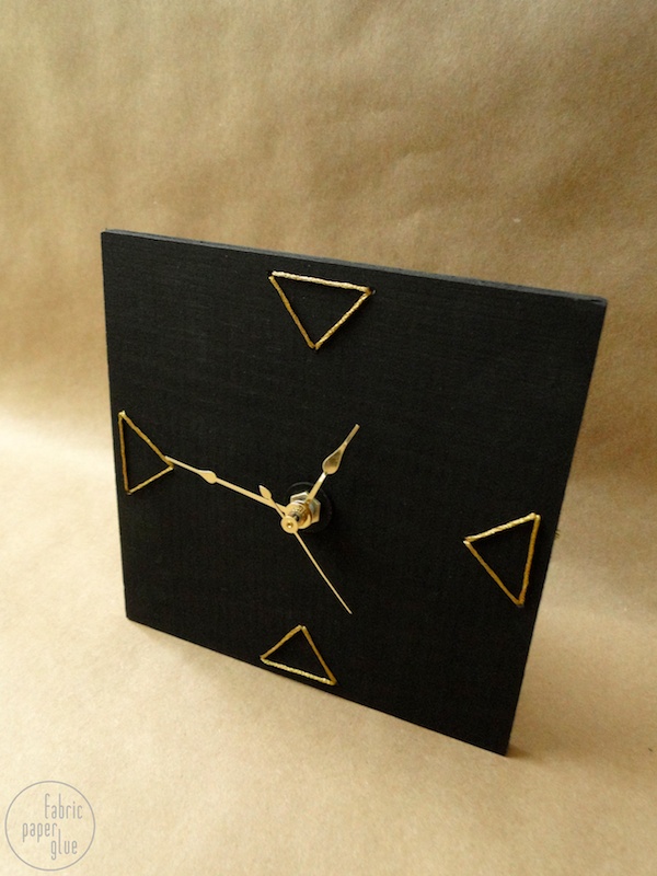 DIY Embroidered Clock