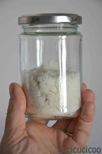 modernized  garlic salt in jar ready for use