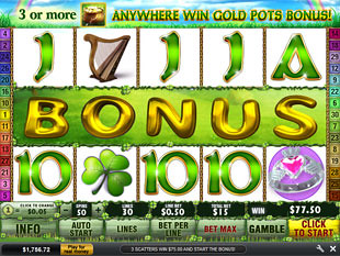 free Irish Luck gold pots bonus