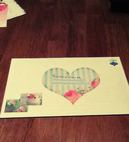 Outgoing mail to Sassie