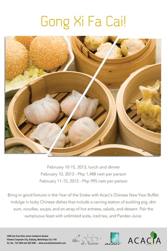Chinese New Year at Acacia Hotel Manila