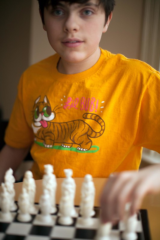 chess with my son