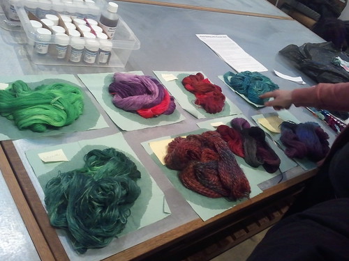 Finished dyed skeins