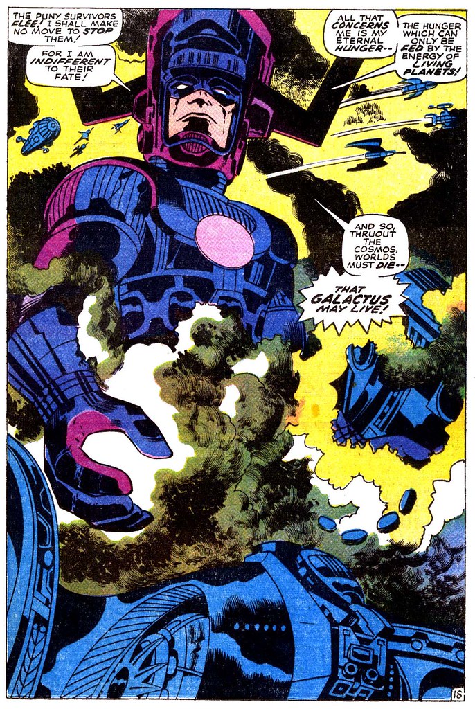 Thor 167 Galactus splash page 1969 Kirby