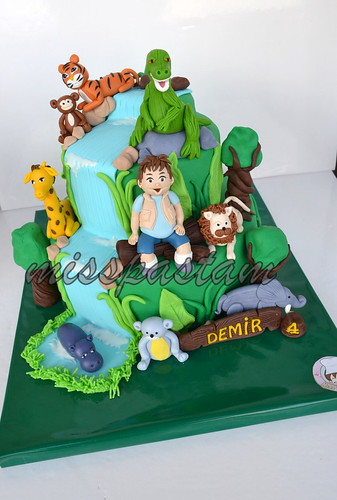 safari and diego cake by MİSSPASTAM