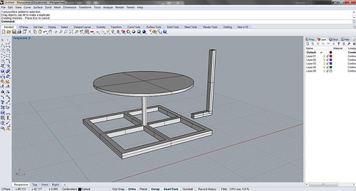 Rhino 3D - First steps in the design of the structure