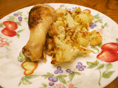Roasted Chicken and Cauliflower