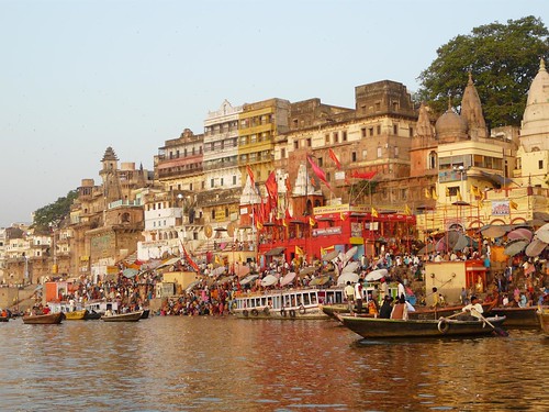 Image from a boat Benares (Varanasi, India)