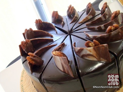 Dark Chocolate Turtle Cake