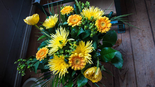 Flowers sent by post