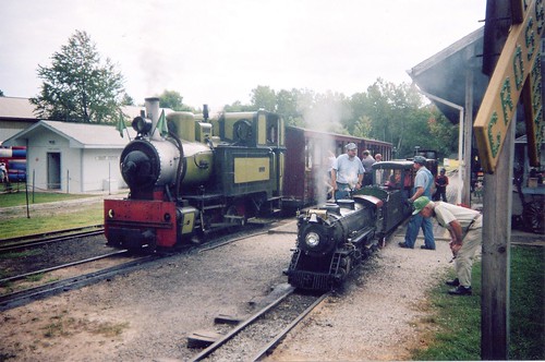 Activity at the Hesston Junction Depot.  The Hesston Steam Museum.  Hesston Indiana.  August 2005. by Eddie from Chicago