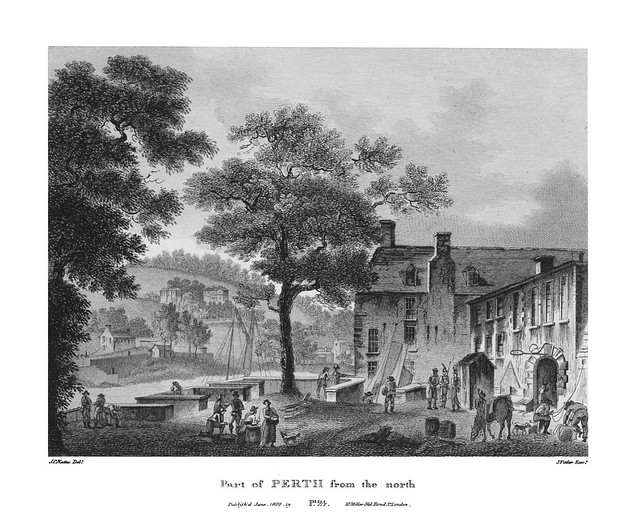  etching: Part of Perth from the North