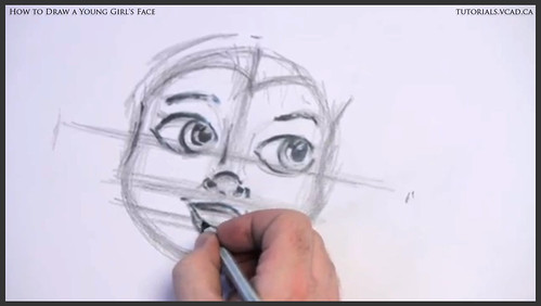 learn how to draw a young girls face 011