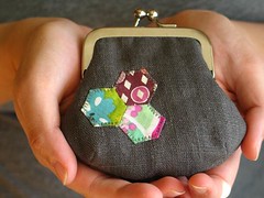 hexagon coin purse