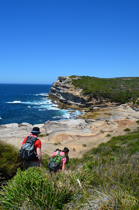The many colours of Hawkesbury Sandstone are a wonderful feature of the coastline - Royal National Park