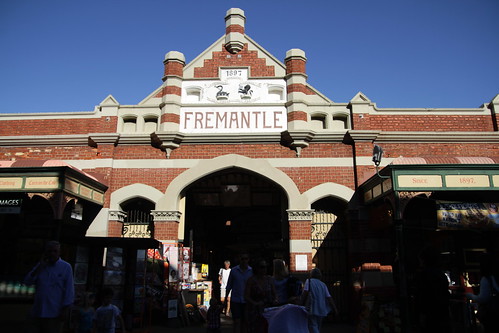 In front of Fremantle Markets