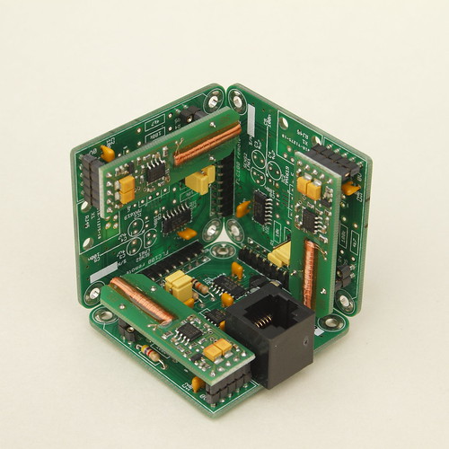 Three-axis magnetometer sensor unit