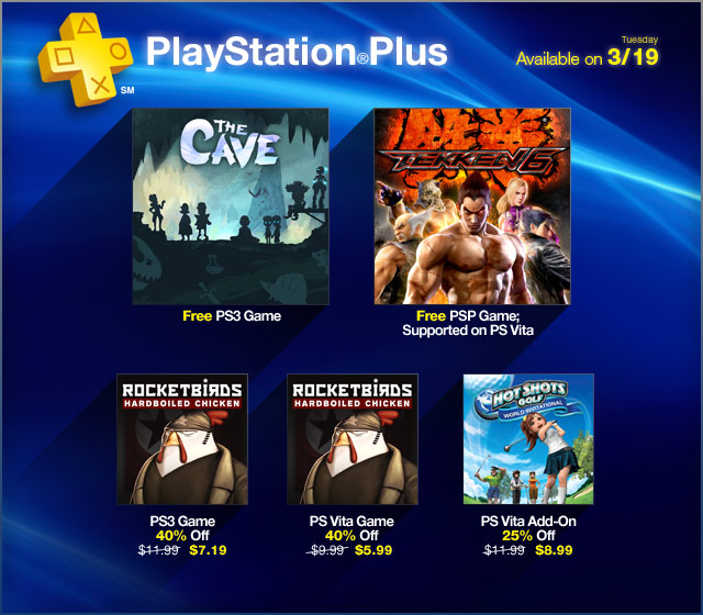 PlayStation Plus Update 3-19-2013