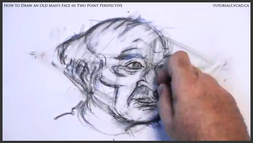 learn how to draw an old man's face in two point perspective 027