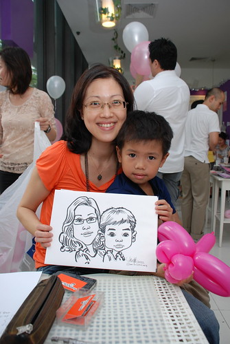 caricature live sketching for birthday party - 11