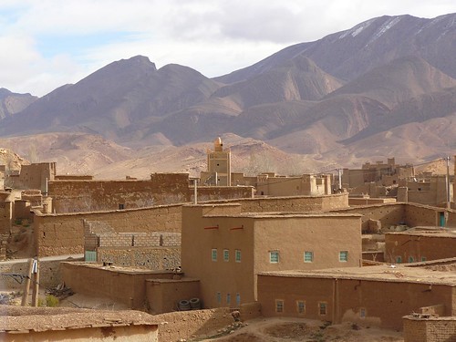 Fotografía de Tamtattouchte, una aldea bereber del Atlas Medio (Marruecos)