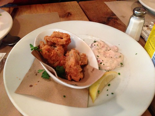 Brooklyn Fish Camp fried oysters and tartar sauce