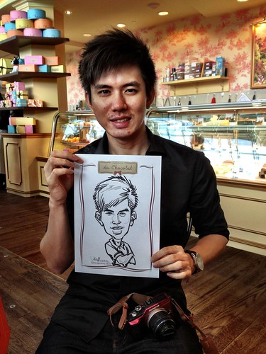 caricature live sketching for Au Chocolat Opening - Day 2 - 13