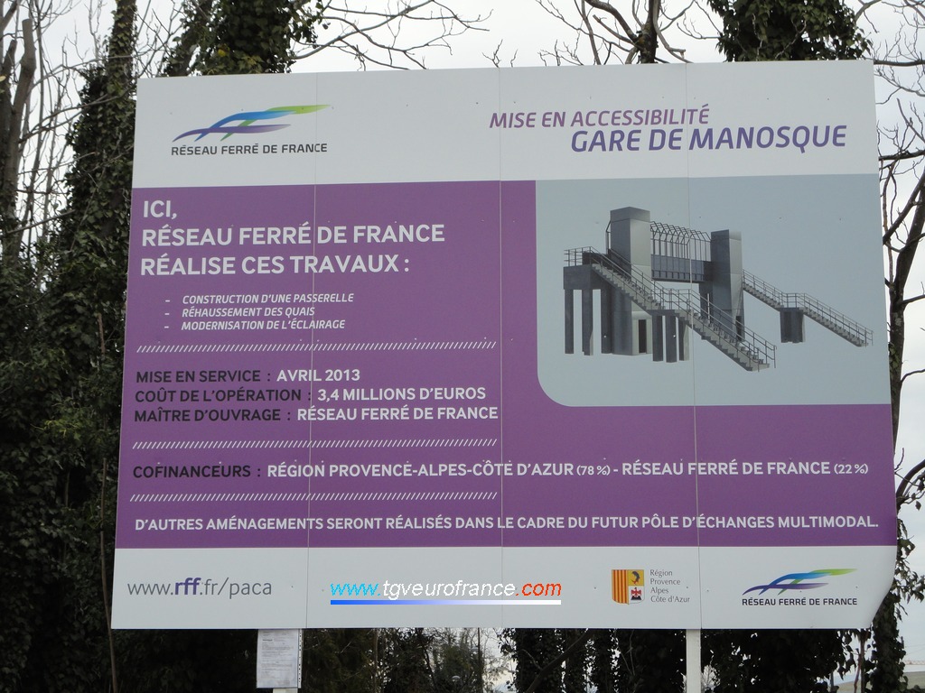 Présentation des travaux d'aménagement de la gare de Manosque en prévision du futur pôle d'échanges multimodal
