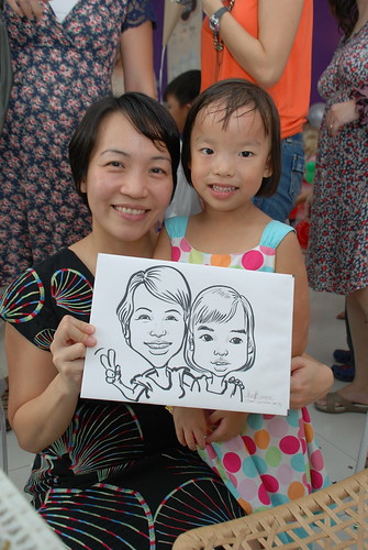 caricature live sketching for birthday party - 8