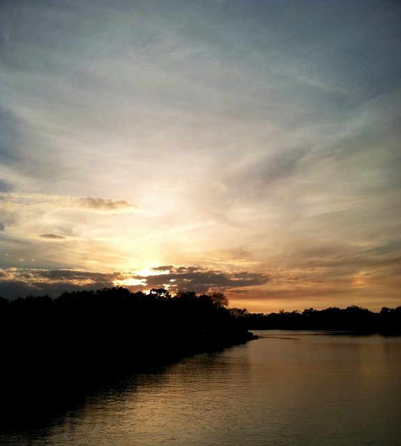 Sunset over the Caloosahatchee River