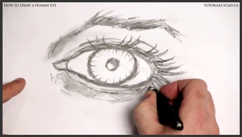 learn how to draw a human eye 018