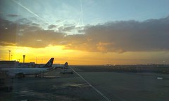 Sunset over Heathrow