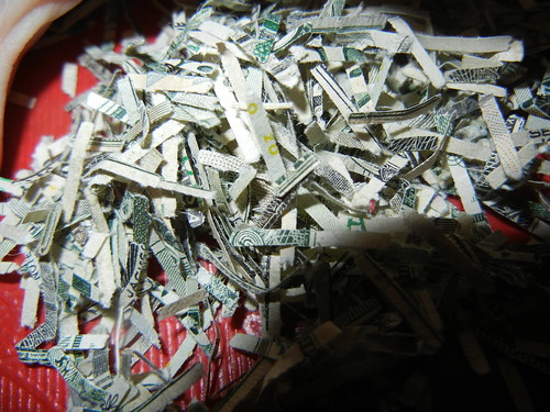March 2 2013 Slime Cal shredded money from bank field trip