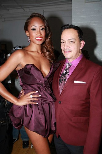 Keenyah Hill Top Pet Couturier Anthony Rubio with Keenyah Hill America's Next Top Model 